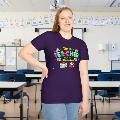 I'm A Tea-cher Not A Coffee-cher Adult T-shirt