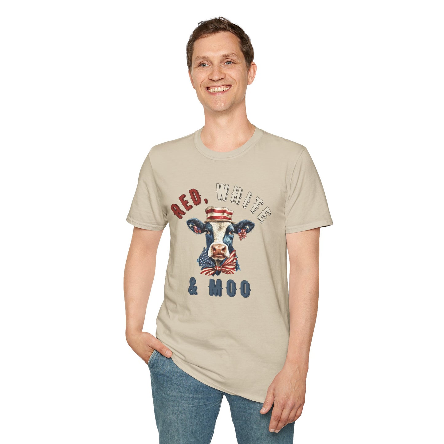 Red, White, & Moo T-shirt