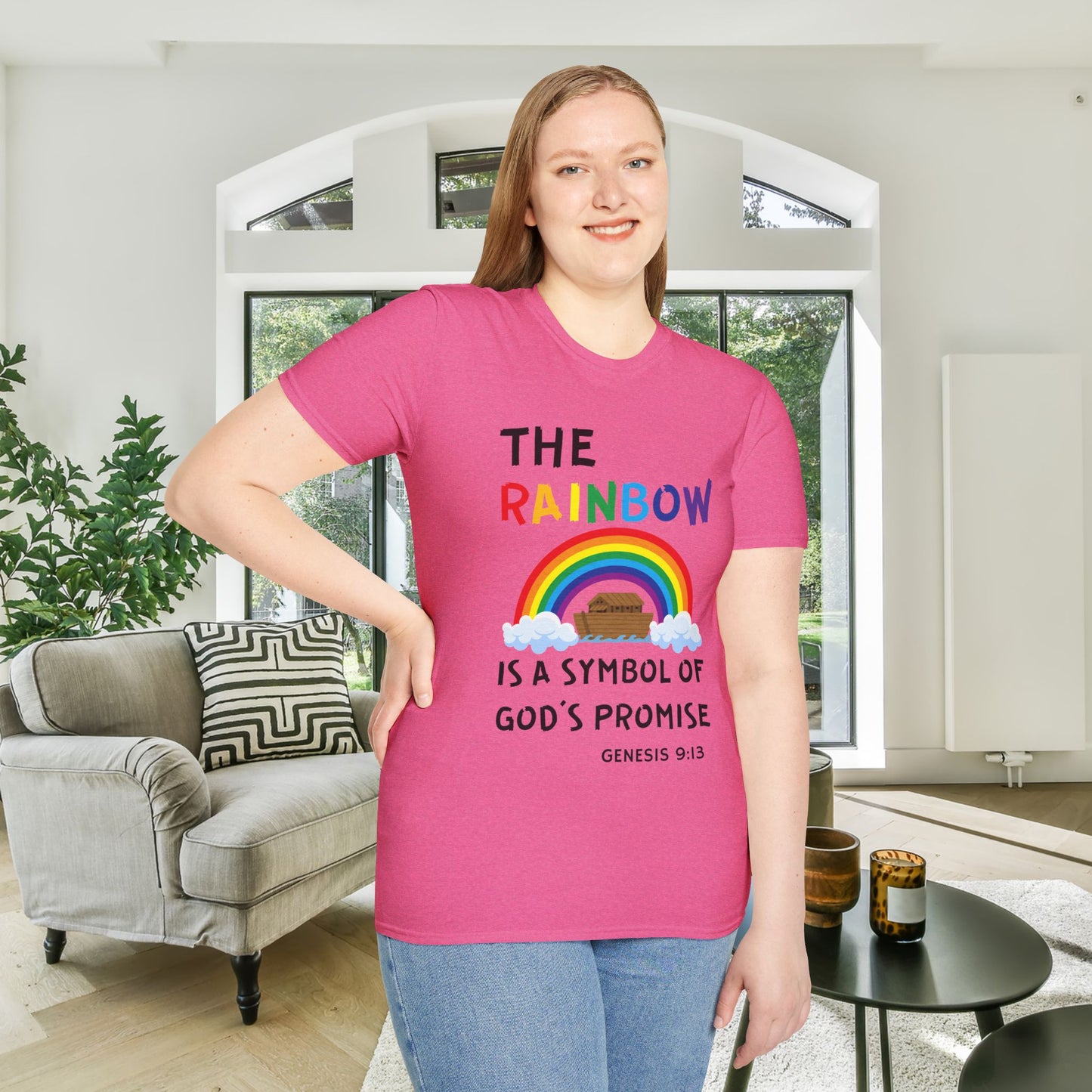 The Rainbow Is A Symbol of God's Promise Adult T-shirt