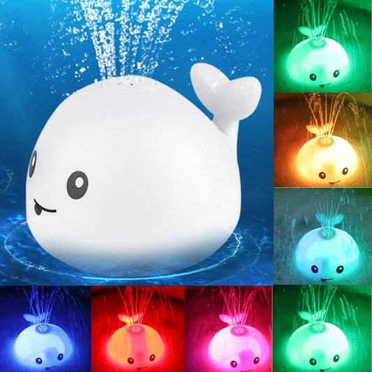 Floating LED Whale Bath Sprinkler Toy