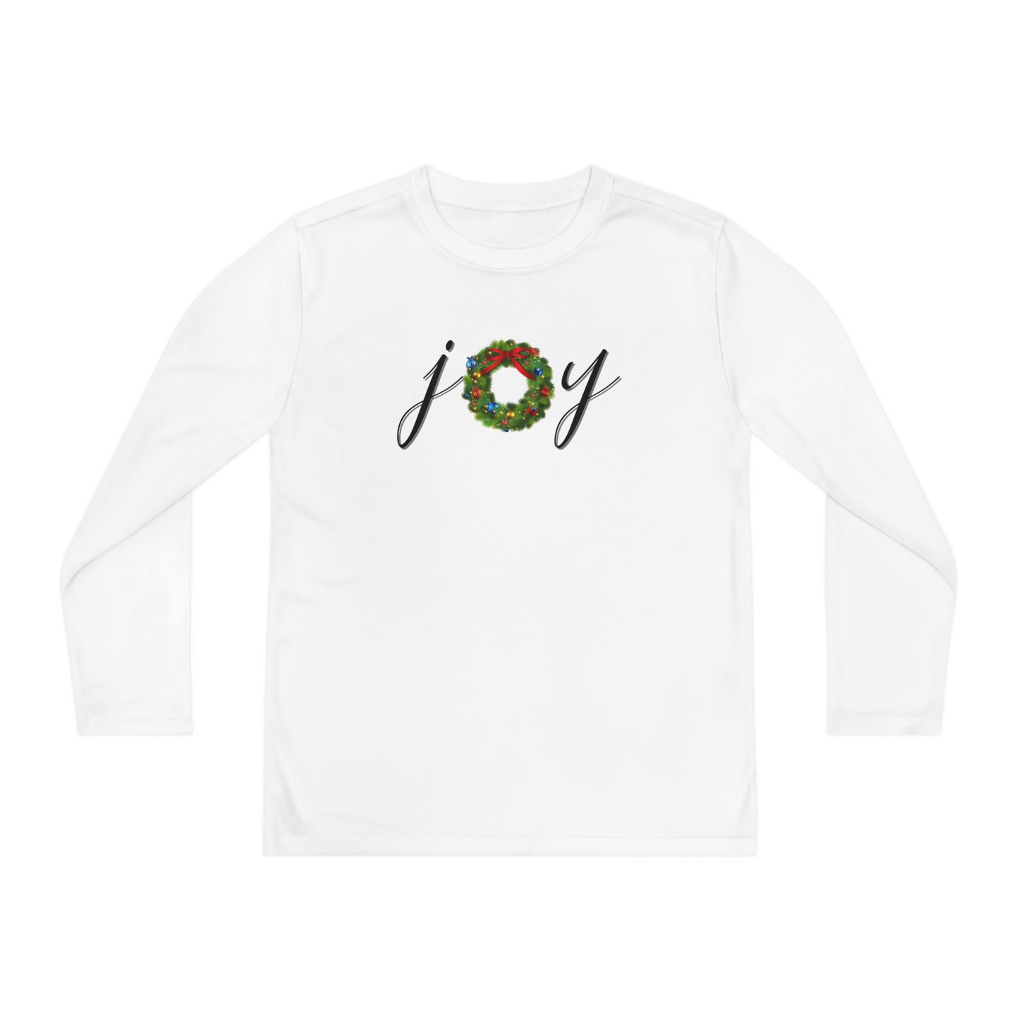 Joy w/Wreath Youth Long Sleeve Tee