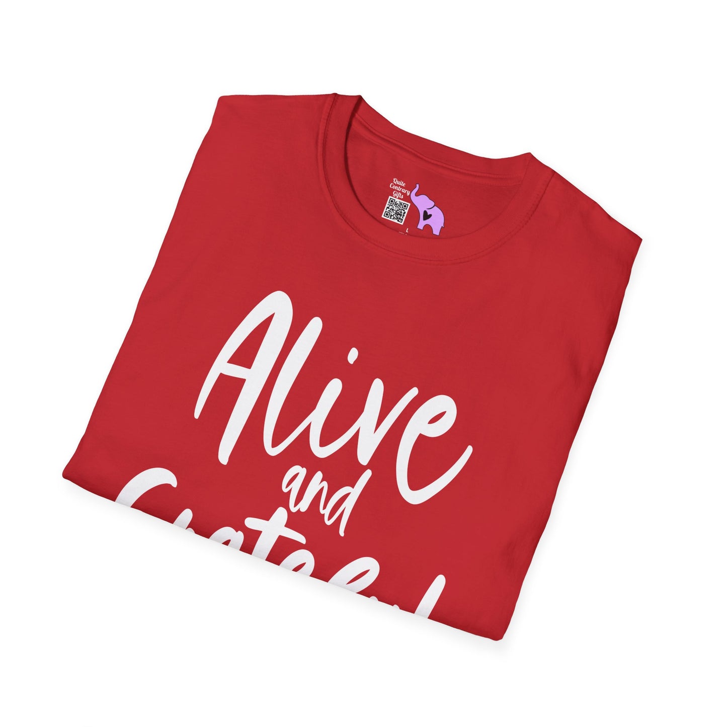 Alive & Grateful Cancer Survivor Adult T-shirt