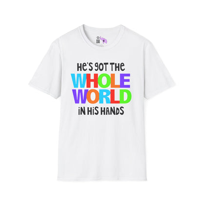 He's Got The Whole World In His Hands Adult T-shirt