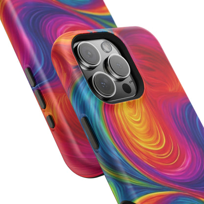 Tie Dye Color Swirl MagSafe® Compatible Tough Case for iPhone