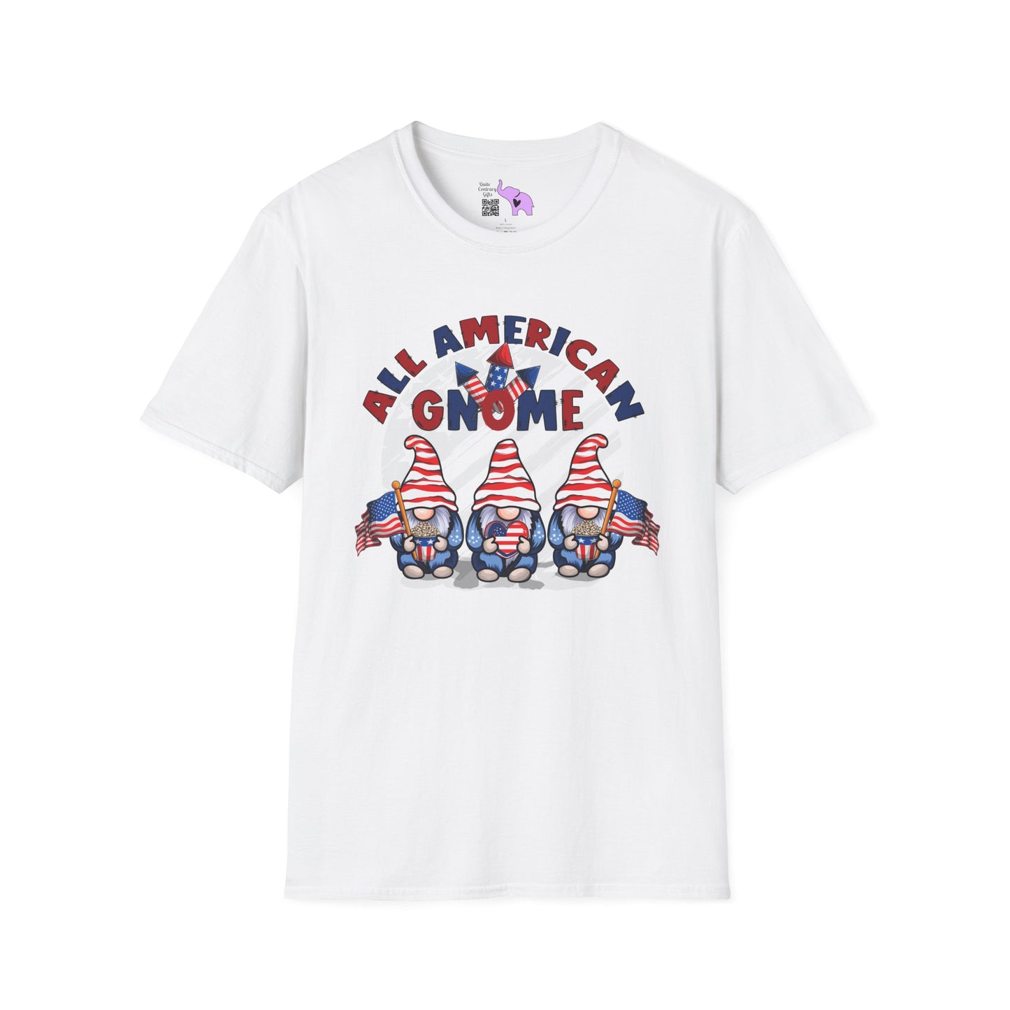 All American Gnome Adult T-shirt