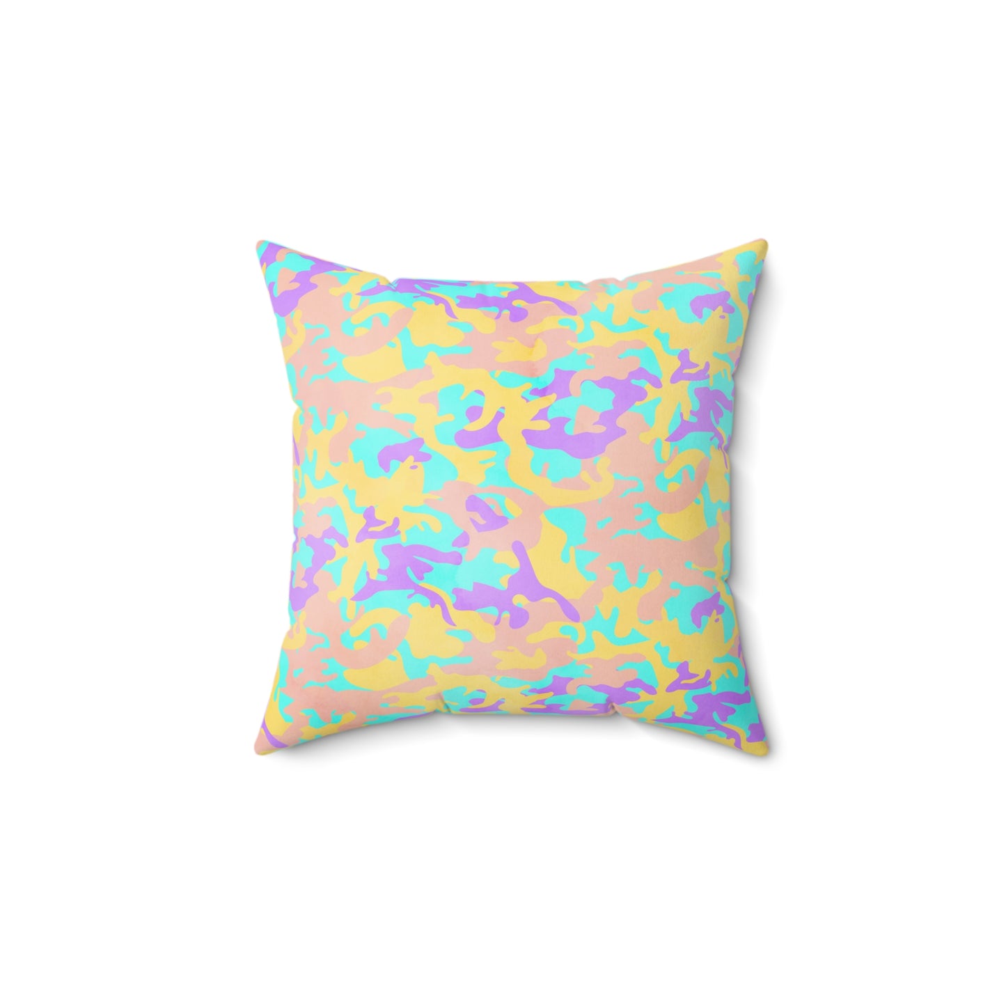 Dreamsicle Camo Throw Pillow