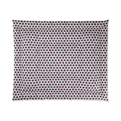 Pink Soccer Fever Comforter