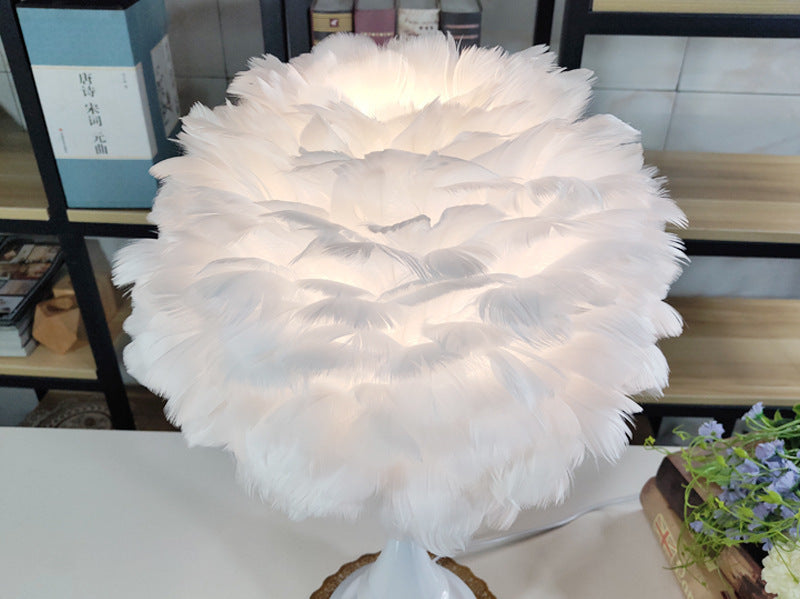 Luxury Feather Touch Lamp