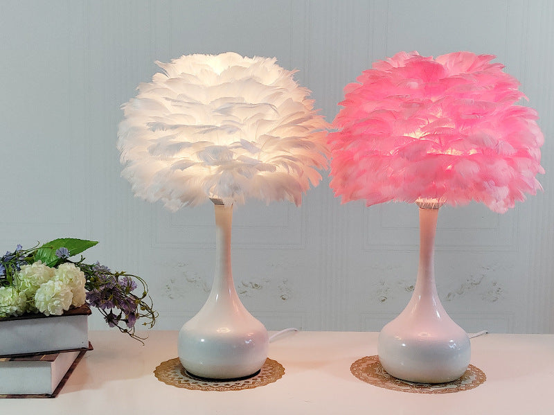 Luxury Feather Touch Lamp