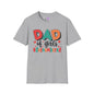 Dad of Girls #Outnumbered Adult T-shirt