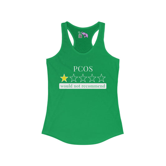 PCOS 1 Star Would Not Recommend Women's Ideal Racerback Tank
