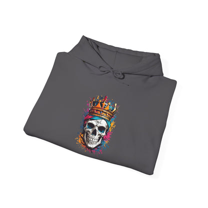 Colorful Crowned Skull Heavy Blend™ Hooded Sweatshirt