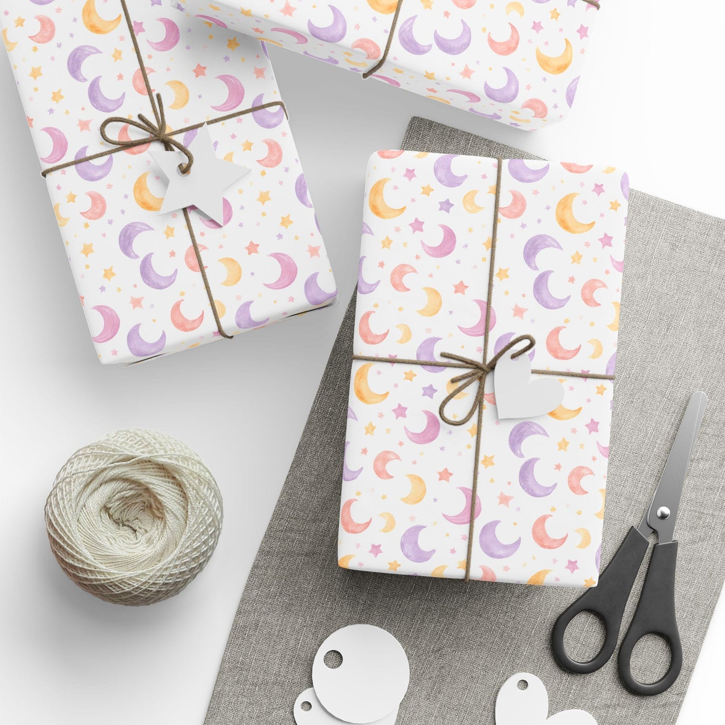Moon & Star Snuggles Wrapping Paper