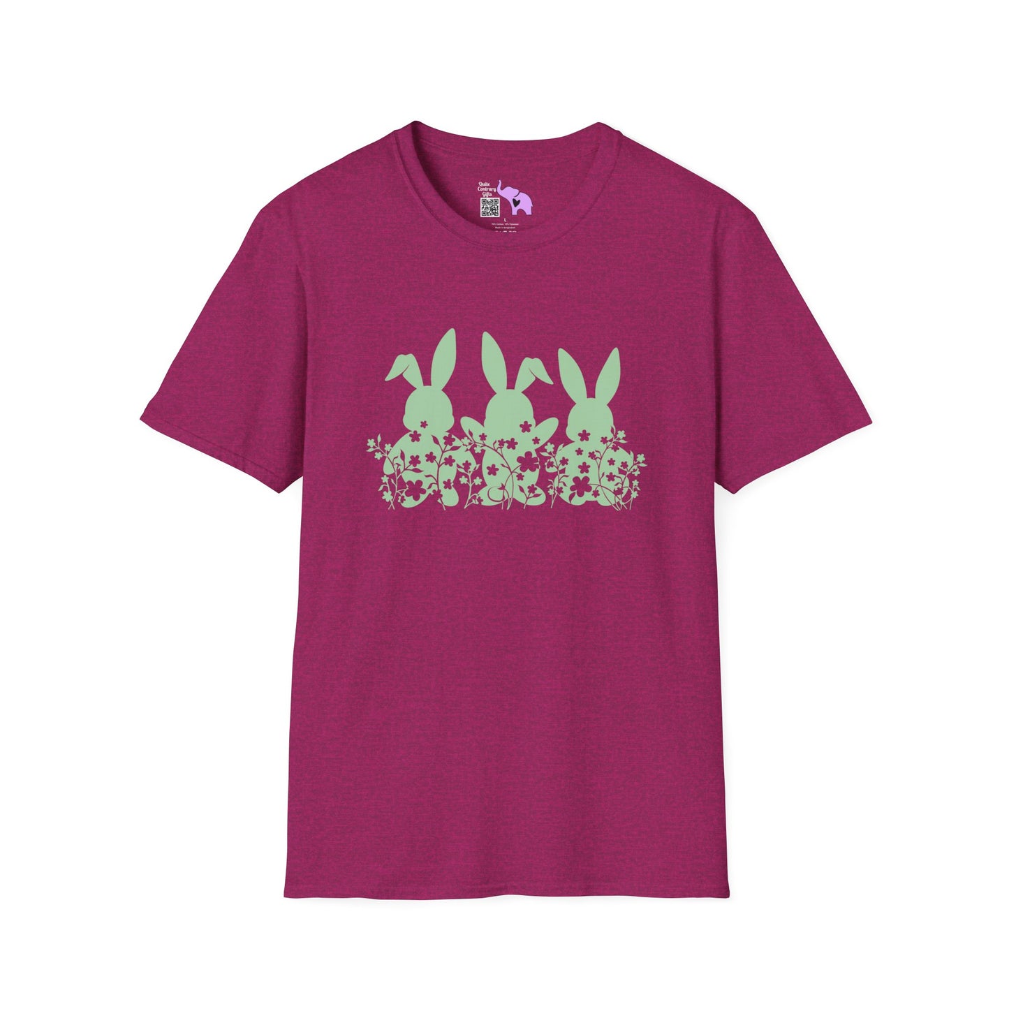 Easter Bunnies in Grass Adult T-shirt