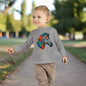 Colorful Zebra Toddler Long Sleeve Tee