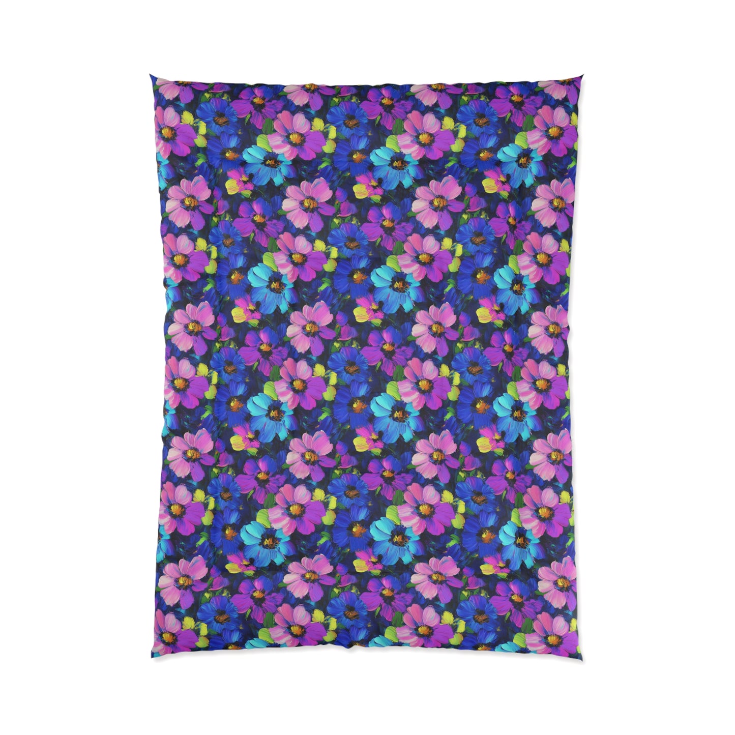 Watercolor Daisies Comforter
