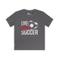 Live Love Soccer Youth Softstyle Tee