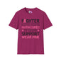 Fighter Love Hope Faith Cured Strong Support Wear Pink Adult T-shirt