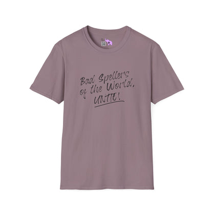 Bad Spellers of the World, Untie! Adult T-shirt