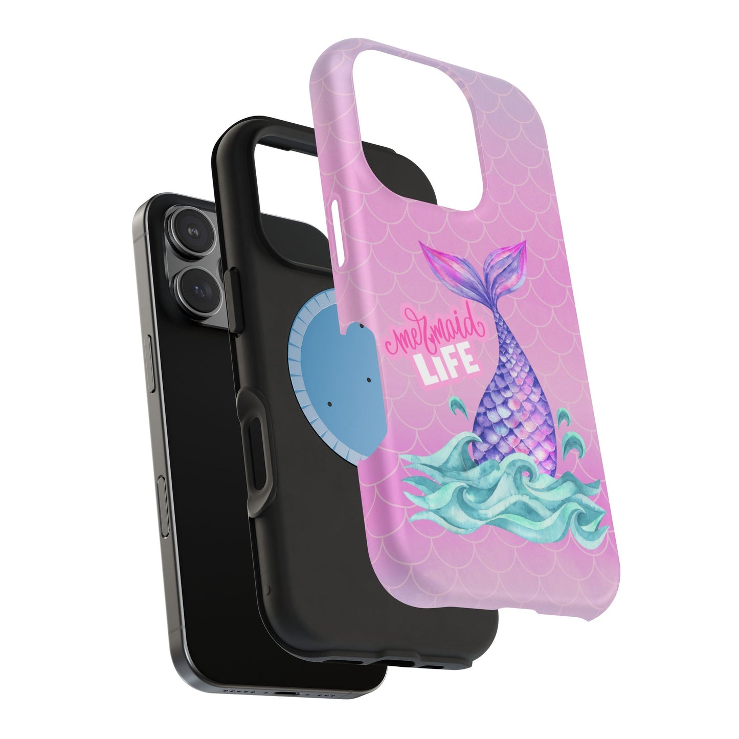 Pink Mermaid Life MagSafe® Compatible Tough Case for iPhone