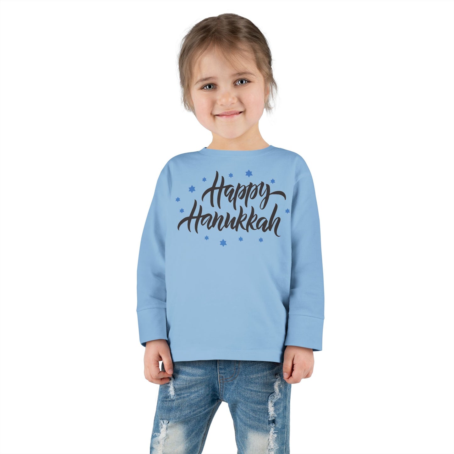 Happy Hanukkah 3 Toddler Long Sleeve Tee