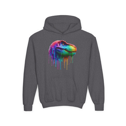 Colorful Dinosaur Youth Hoodie