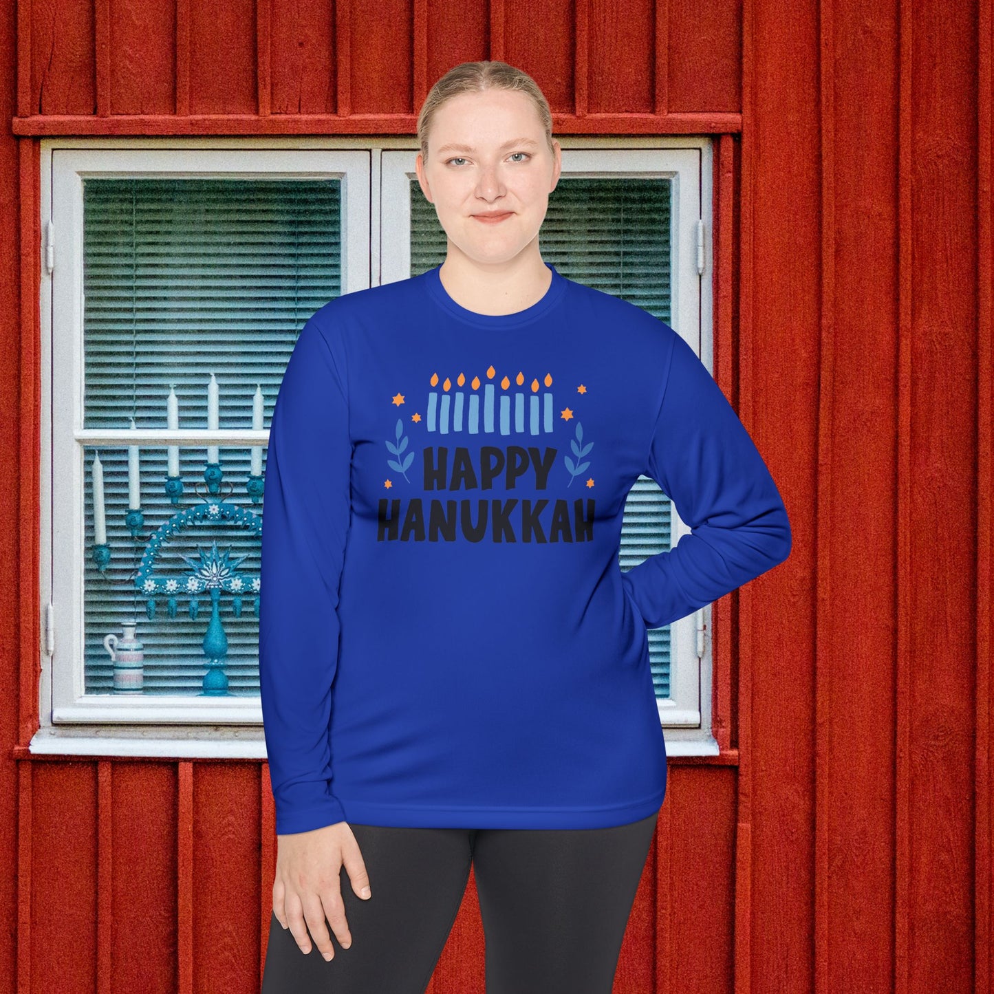 Happy Hanukkah 5 Adult Long Sleeve Tee