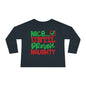 Nice Until Proven Naughty 2 Toddler Long Sleeve Tee
