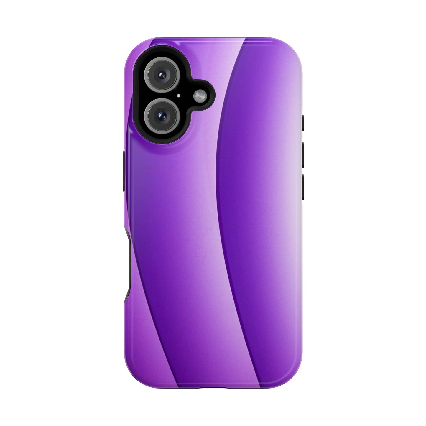 Purple Gradient Stripes MagSafe® Compatible Tough Case for iPhone