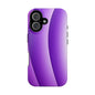 Purple Gradient Stripes MagSafe® Compatible Tough Case for iPhone