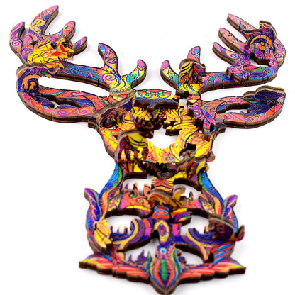 Deer Stag 3D Wooden Jigsaw Puzzle