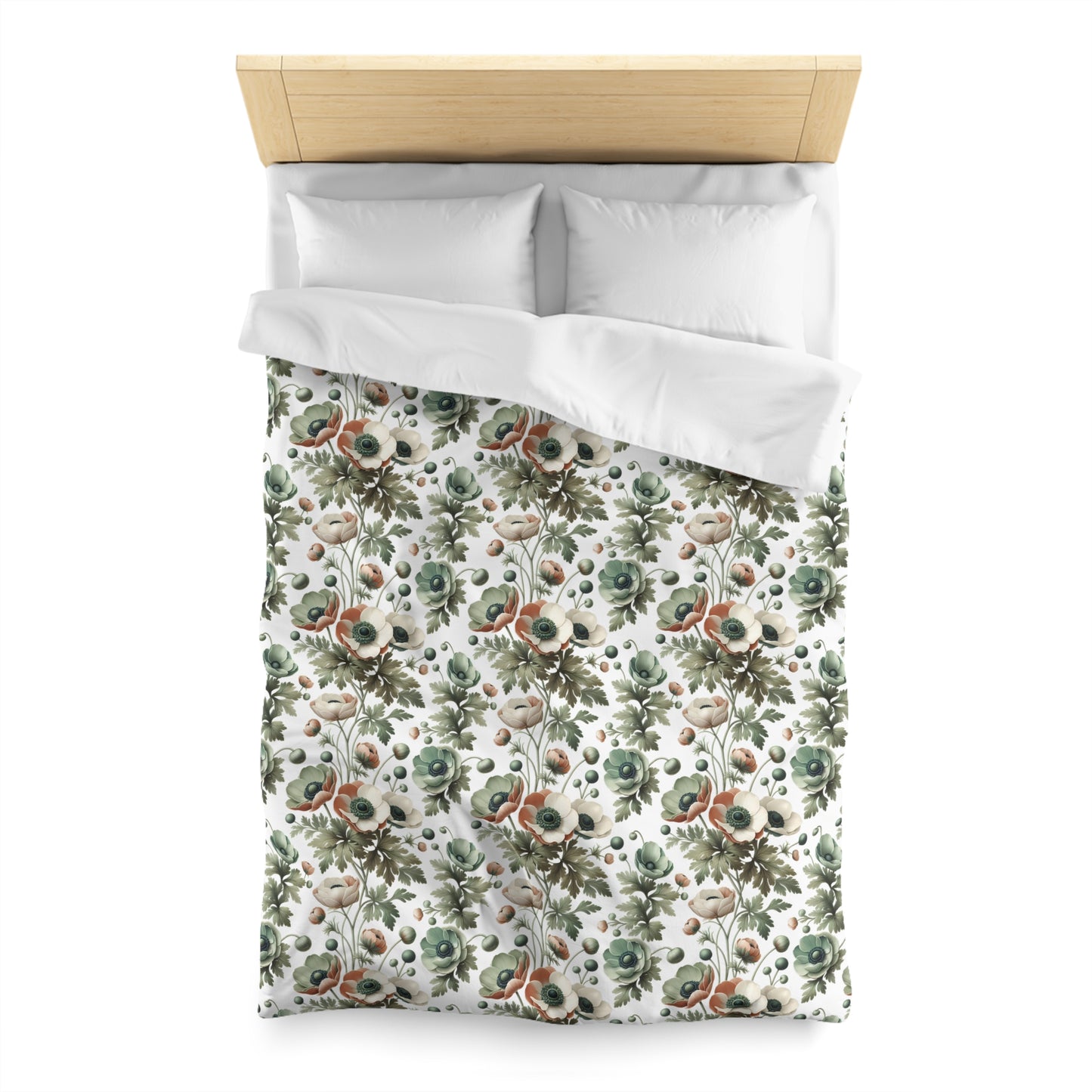Whimsy In Bloom Microfiber Duvet Cover