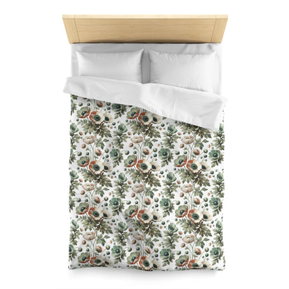 Whimsy In Bloom Microfiber Duvet Cover