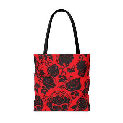 Crimson Masquerade Canvas Tote Bag