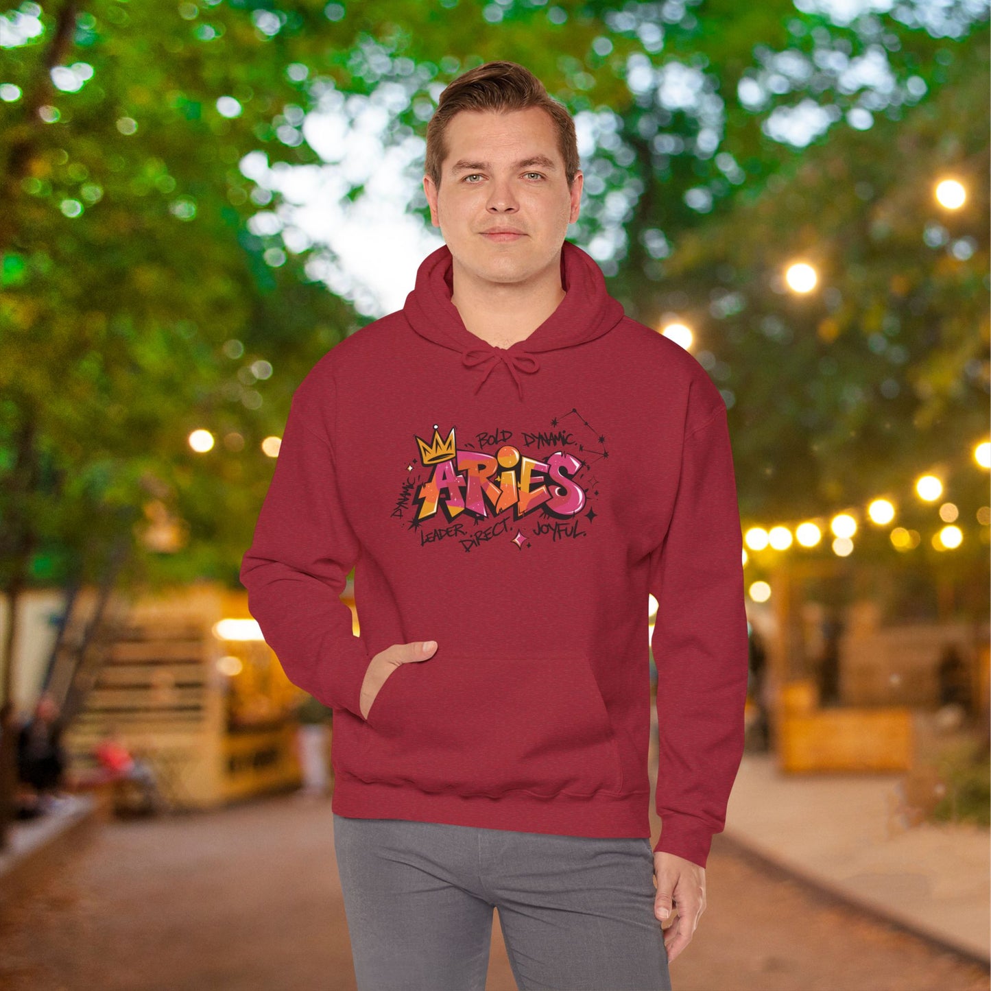 Aries Street Art Heavy Blend™ Hooded Sweatshirt