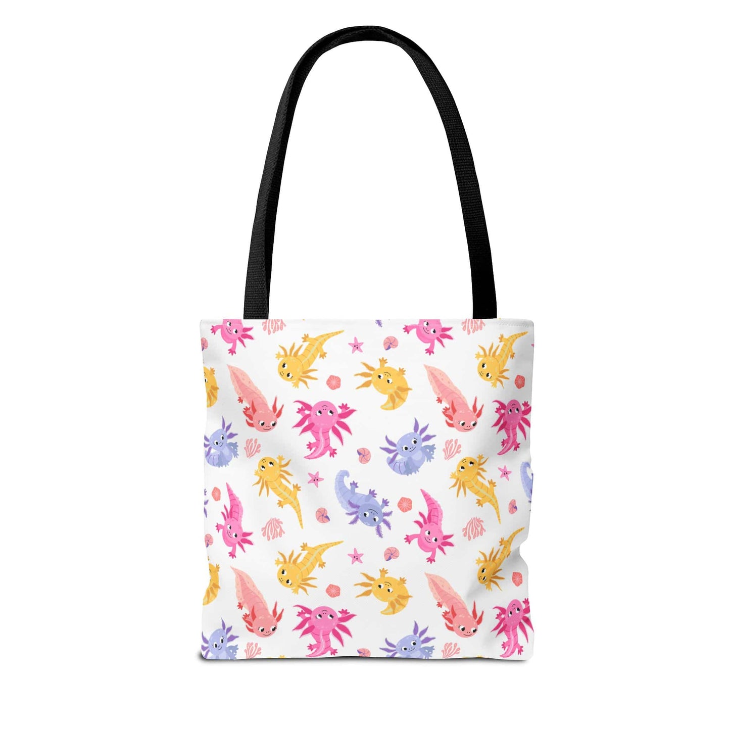 Axolotl Whimsy Canvas Tote Bag
