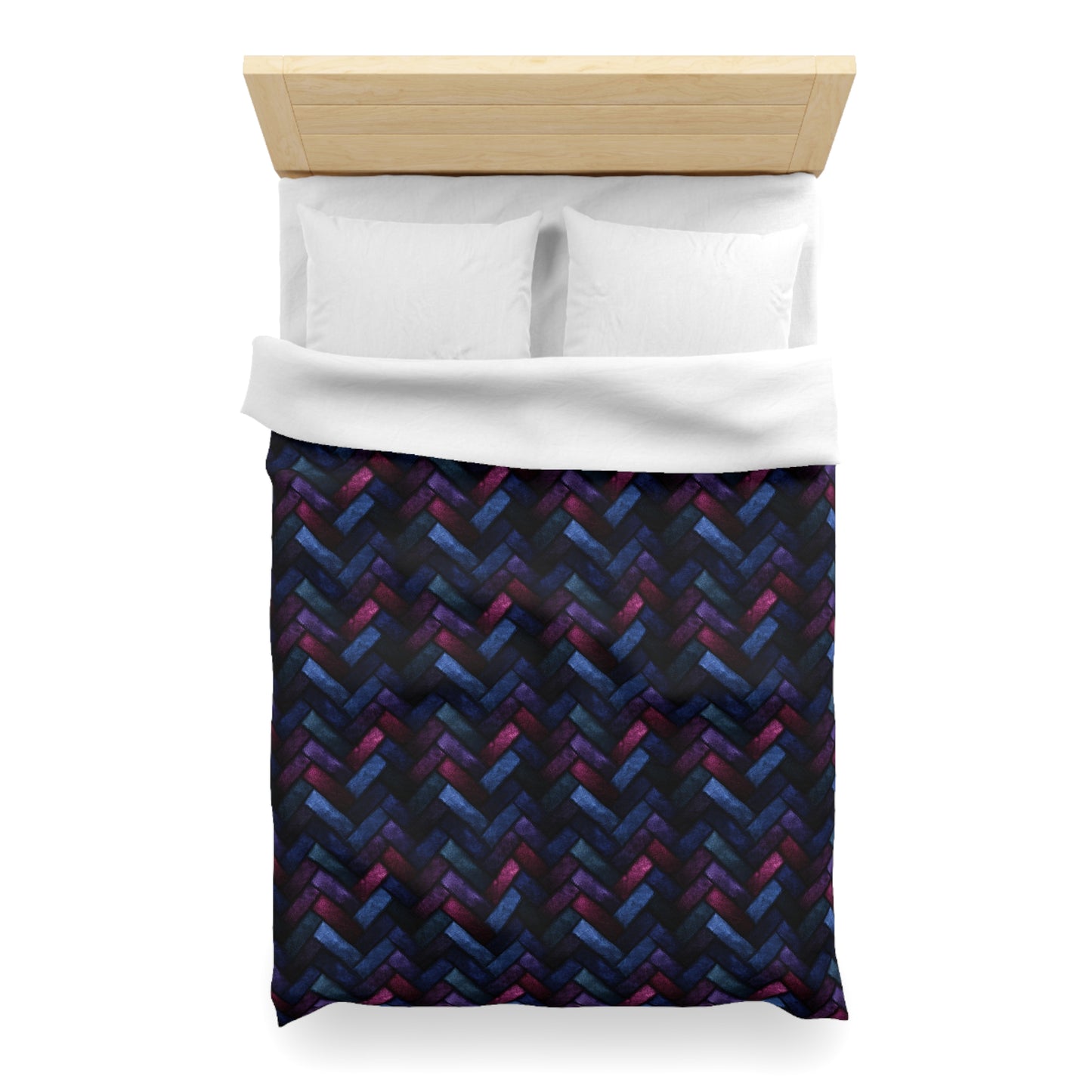Velvet Angles Print Microfiber Duvet Cover