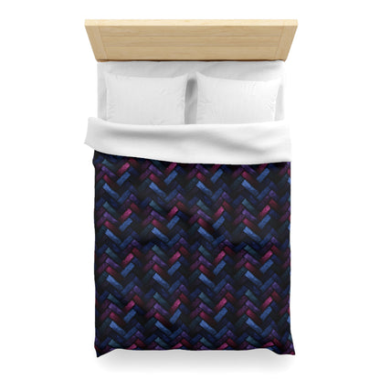Velvet Angles Print Microfiber Duvet Cover