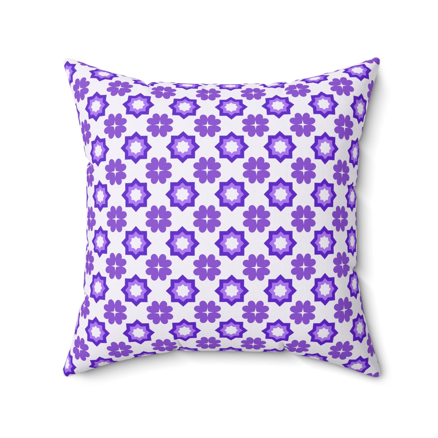 Purple Prism Garden Throw Pillow