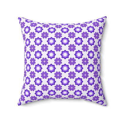 Purple Prism Garden Throw Pillow
