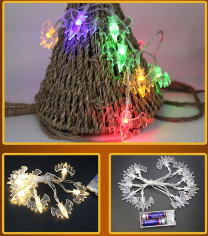 Halloween LED String Lights – 10 Waterproof Lights in Fun Spooky Shapes