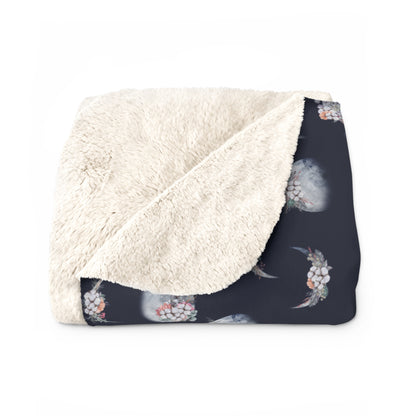 Lunar Garden Fleece Blanket