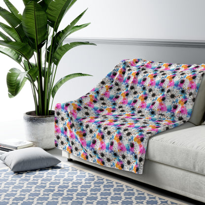 Watercolor Daisy Dream Fleece Blanket