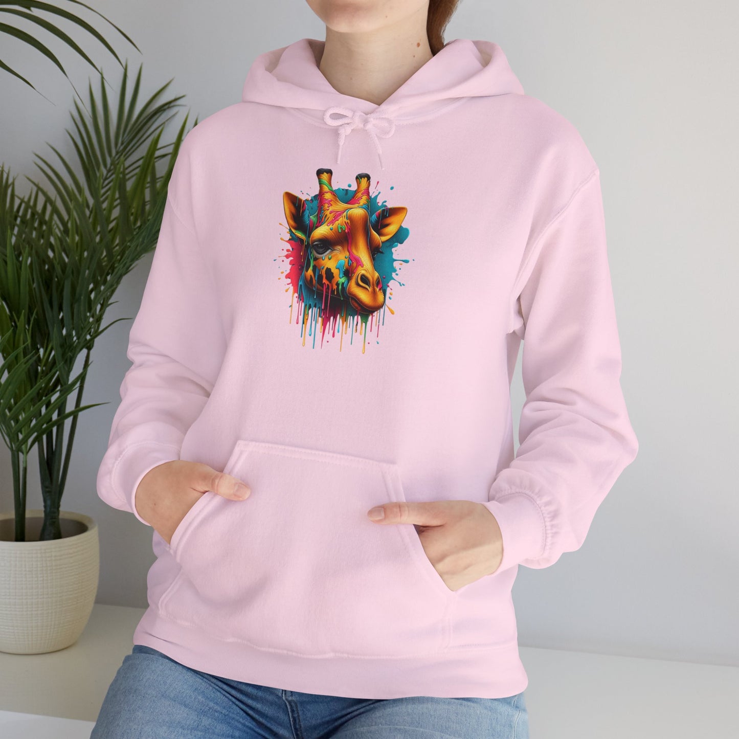 Colorful Giraffe Heavy Blend™ Hooded Sweatshirt