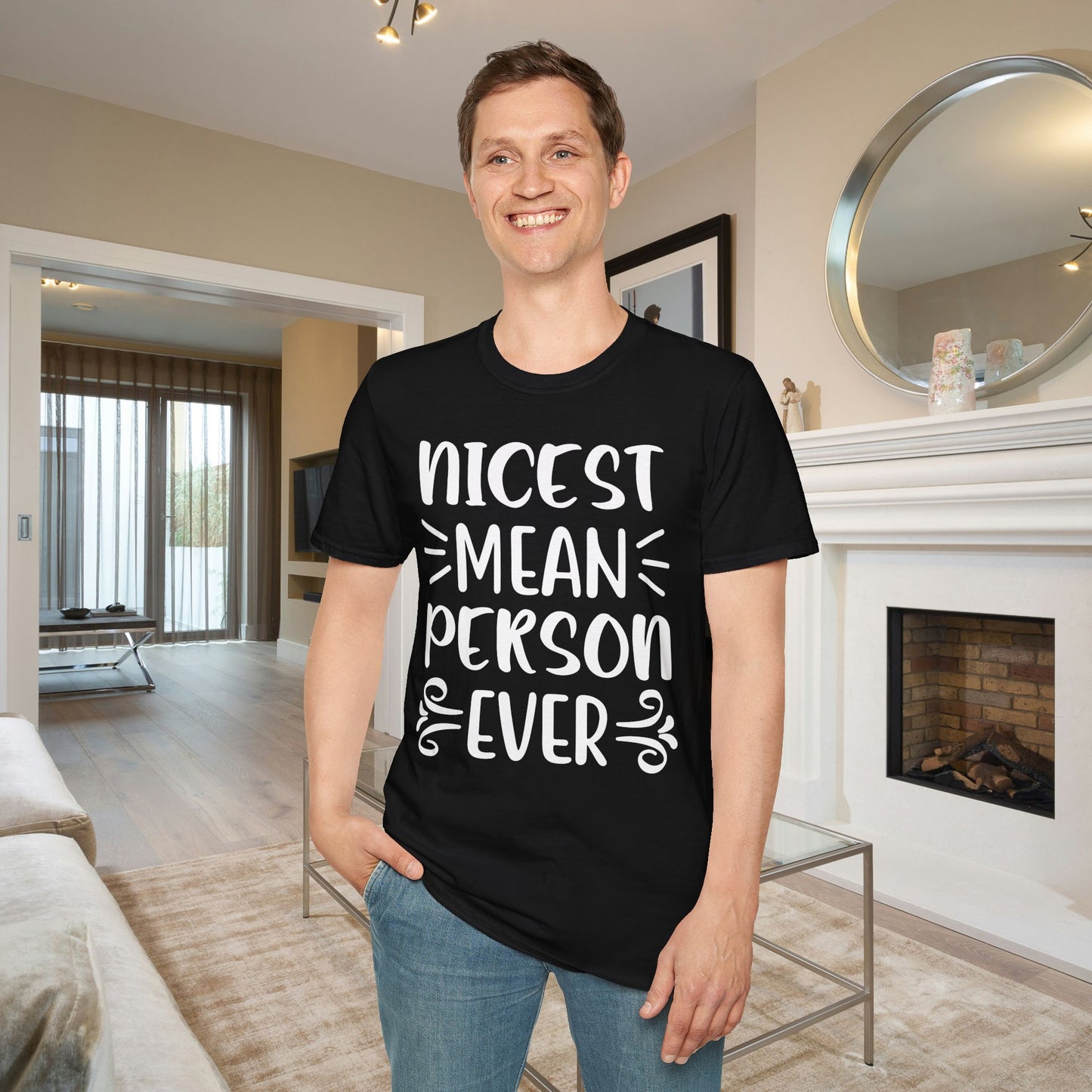 Nicest Mean Person Ever Adult T-shirt