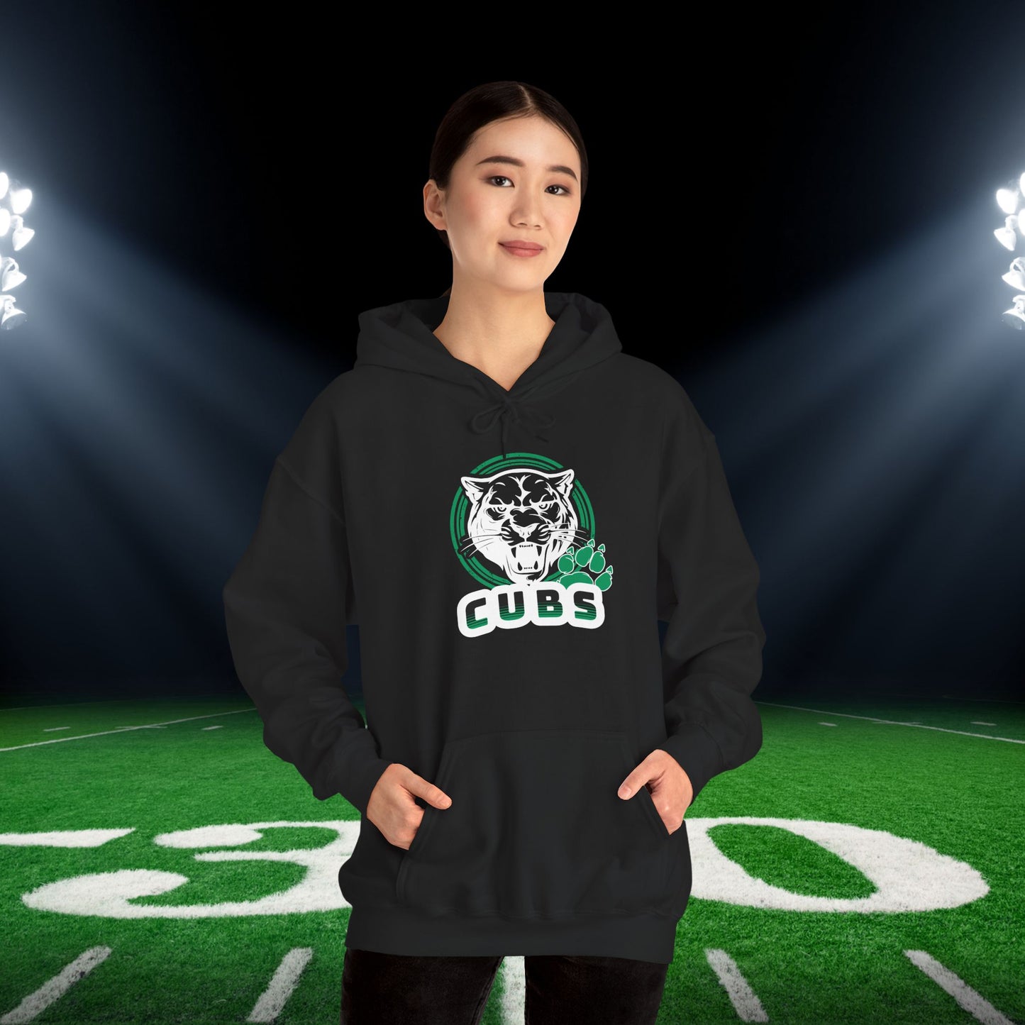 Cubs Circle Adult Heavy Blend™ Hooded Sweatshirt