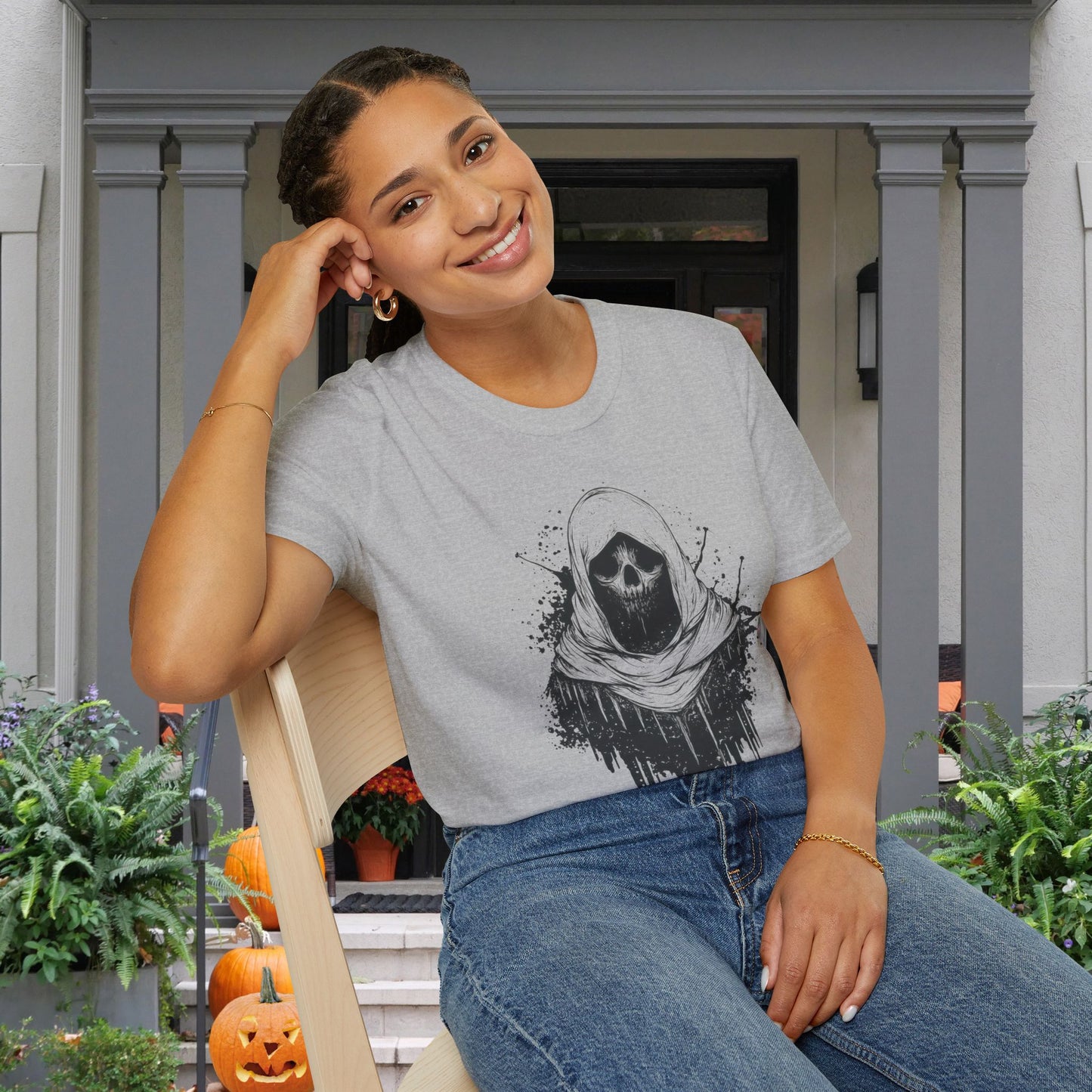 Creepy Ghost Adult T-shirt