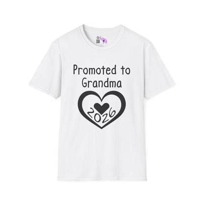 Promoted To Grandma 2026 Adult T-shirt