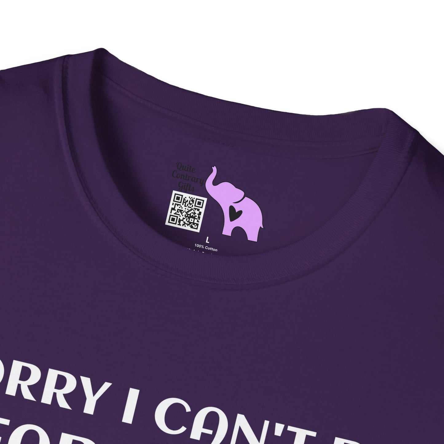 Sorry I Can't Be Fabulous Today... Adult T-shirt