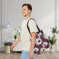 Purple Tide Petals Canvas Tote Bag